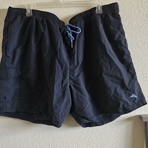 Tommy Bahama black swim trunks
